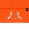 Dalix Heart of Bones Embroidered Beanie Skeleton Warm Winter Knit Hat for Women - 2 of 4