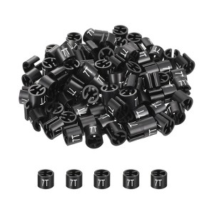 Unique Bargains Plastic Round Color Coding Hanger Garment Hanger Markers Tag 100 Pcs - 1 of 3