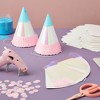 Blue Panda 50 Pack White Party Hats for Birthday Supplies, Blank Cone Hat for Painting, 6 In - 2 of 4