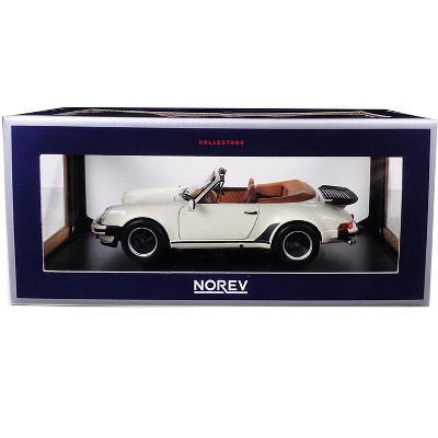 1987 Porsche 911 Turbo Cabriolet Ivory 1/18 Diecast Model Car by Norev