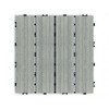 DOMETOUR Pack of 11 WPC Wood-Plastic Composite Patio Deck Tiles, DIY Interlocking, Quick Deck, Water Resistant Indoor Outdoor, 11.8' SKYGREY - 3 of 4