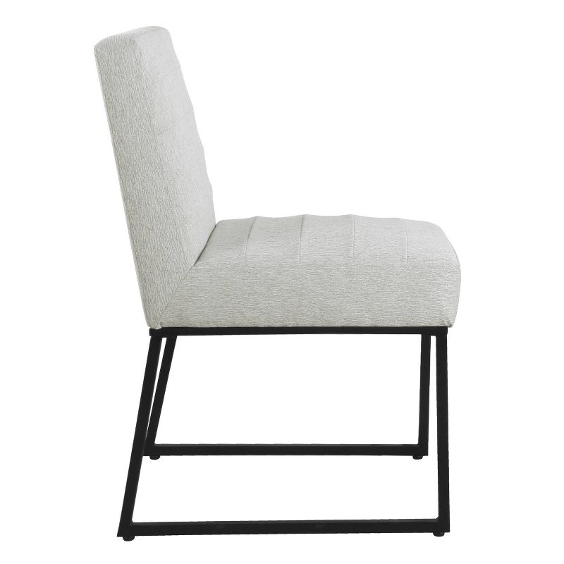 Channeled Metal Dining Chair - HomePop, 3 of 14