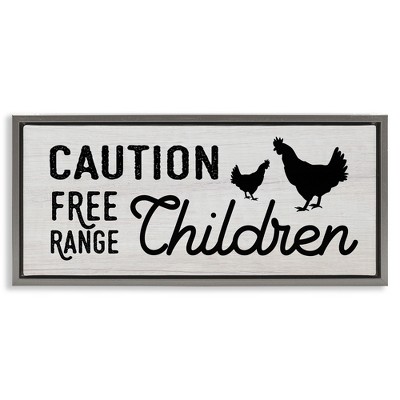 Stupell Industries Caution Free Range Children, 31" x 14"