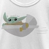 Girl's Star Wars: The Mandalorian Grogu Flying Bassinet T-Shirt - 2 of 4