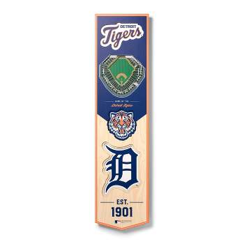 8" x 32" MLB Detroit Tigers 3D Stadium Banner