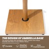 Crestlive Products Patio Umbrella Base 40lbs Outdoor Heavy Duty Square Concrete Stand Market Umbrella - 3 of 4