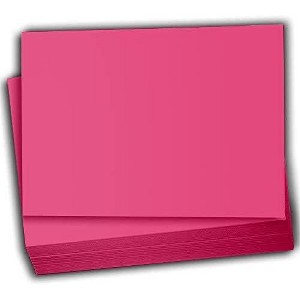 Hamilco Colored Scrapbook Cardstock Paper 4x6 Card Stock Paper 65 lb Cover 100 Pack (Fuchsia Pink) - 1 of 4