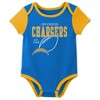 NFL Los Angeles Chargers Boys' White 3pk Bodysuit - 4 of 4