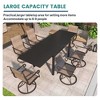 Mondawe 7-Piece Extendable Outdoor Dining Set,With Telescopic Table And 360°Swivel Chair Patio Set - 4 of 4