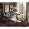 Vynxaria Distress Chocolate Swivel Office Chair with Pneumatic Lift - 2 of 4