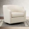 NicBex Linen Swivel Barrel Accent Chair,Upholstered Swivel Living Room Chair with Curved Backrest,Cozy Armchair,Accent Chairs for Living Room - 2 of 4