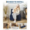 Folding Sofa Bed,Convertible Sleeper Chair with Pillows & Back Support,Portable Fold Out Chair Bed Boneless Couch - 3 of 4