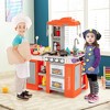 Costway Play Kitchen Set 67 PCS Kitchen Toy For Kids W/Food &Realistic Lights & Sounds - 2 of 4