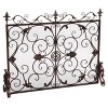NicBex Lattice Fireplace Screen Fireplace Cover Large Double Panel with Hinged Doors for Living Room - 3 of 4