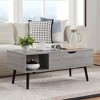 NicBex 39 Inch Wood Lift Top Coffee Table with Hidden Compartment and Shelf for Living Room,Reception Room,Gray - 2 of 4