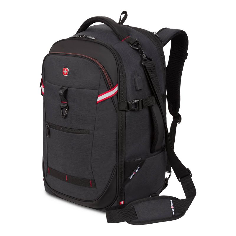 SWISSGEAR Core Travel 22&#34; Backpack - Charcoal Gray, 4 of 13