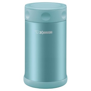 Zojirushi 25oz Vacuum Insulated Stainless Steel Food Jar with SlickSteel Interior Aqua Blue:Leakproof, Portable - 1 of 2