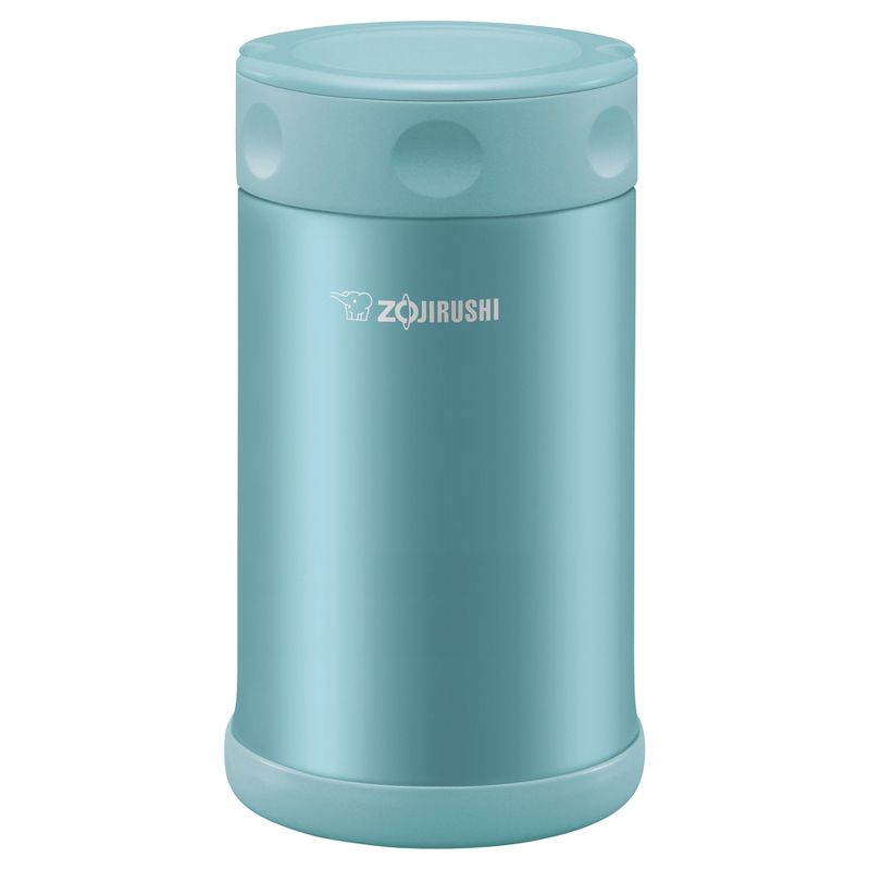 Zojirushi 25oz Vacuum Insulated Stainless Steel Food Jar with SlickSteel Interior Aqua Blue, 1 of 4