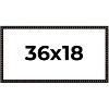 PosterPalooza | 36x18 Bamboo Picture Frame, UV Acrylic, 4 Finishes - Brown, Black, Gold, and Natural - 2 of 4