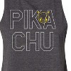 Women's Pokémon Pika Blocks Graphic Racerback Tank - Heather Charcoal - Small - 2 of 3