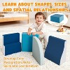 4 Piece Climbing Toy Set, Lightweight Foam Building Blocks for Kids, Colorful Indoor Soft Play Equipment for Crawling and Sliding, Easy to Clean - 4 of 4