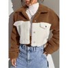 Coolmee Women's Fleece Button up Fuzzy Jacket Fleece Jackets Outerwear Fall Fashion Clothes - 4 of 4