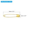 Unique Bargains Metal DIY Blankets Crafts Brooch Making Home Sewing Nickle Plated Safety Pins 100 Pcs - 2 of 4
