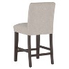 Counter Height Barstool Gray Boucle - Threshold™: Modern Upholstered, Wood Frame, 26" Seat Height - 4 of 4