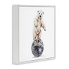 Stupell Industries Polar Bear on Disco Ball Black Framed Giclee Art - 3 of 4