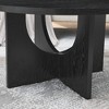 KTMBDW Round Coffee Table, Mid Century Modern Coffee Table with Cross Legs for Living Room and Office - 4 of 4