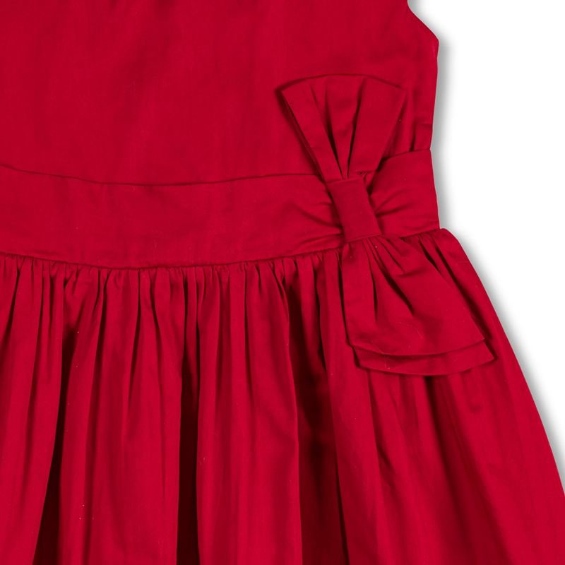 Hope & Henry Girls' Cap Sleeve Party Dress with Bow Sash, Kids, 2 of 10