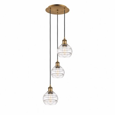 Rochester - 3 Light Cord Hung Multi Pendant In Industrial Style-24.38 Inches Tall and 12.38 Inches Wide