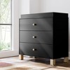 Storkcraft California 3 Drawer Dresser with Removable Changing Topper Black/Driftwood - 2 of 4