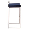 Set of 2 30" Fuji Contemporary Stackable Barstools Stainless Steel - Lumisource - 4 of 4