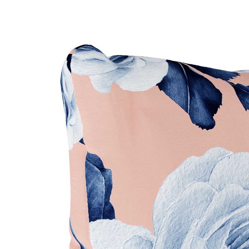 Blush Floral Print Throw Pillow - Skyline Furniture, 4 of 7