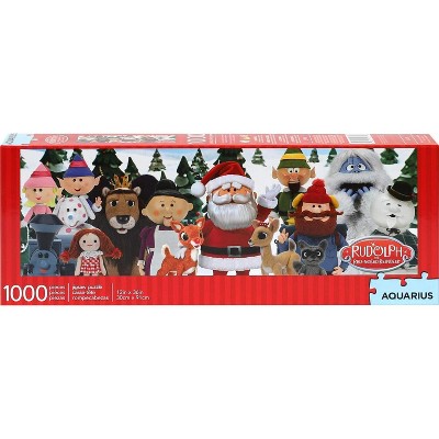 Aquarius Puzzles Rudolph the Red-Nosed Cast 1000 Piece Slim Jigsaw Puzzle