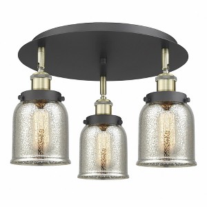 Bell - 3 Light Flush Mount In Art Deco Style-9.25 Inches Tall and 16.75 Inches Wide - 1 of 1