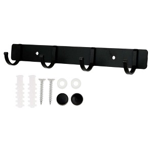 Unique Bargains Bathrooms Coat Rack Wall Hooks for Hanging Hat Rack Towel - 1 of 4
