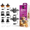 Ototo 8pc Boo Team Straw Toppers Silicone Drink Accessories Multicolor - 2 of 4