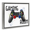 Stupell Industries Gaming Room Modern Controller Floating Frame Canvas Art - 2 of 4