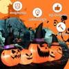 Tangkula Long Inflatable Pumpkin Family Waterproof Halloween Yard Decoration with Built-in LED Lights  Indoor & Outdoor Halloween Decor - 4 of 4