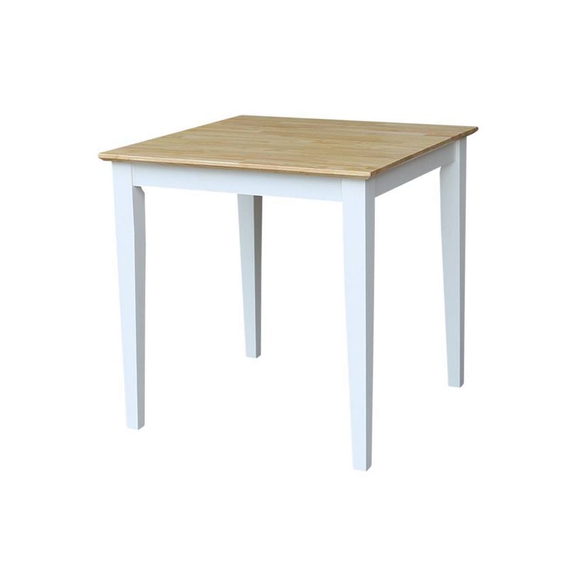 Solid Wood Square Dining Table White - International Concepts, 1 of 6