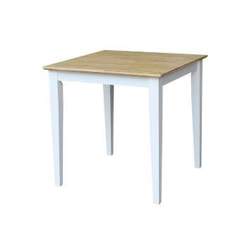 Solid Wood Square Dining Table White - International Concepts