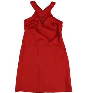 bar III Womens Cross Front Fit & Flare Dress - 1 of 2
