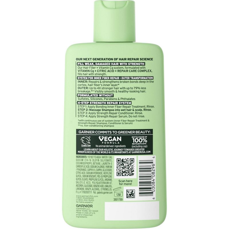 Garnier Fructis Hair Fillers Strength Repair Shampoo for Damaged Hair - 10.1 fl oz, 3 of 14