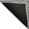 Charcoal Gray And Ivory Geometric Washable Indoor Outdoor Area Rug - 4 of 4
