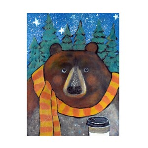 Trademark Fine Art - Andrea Doss Edgar A Bear Canvas Art - 1 of 4