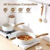 Aoibox Nonstick Ceramic Cookware Set, 13-Piece Healthy Pots and Pans, Non-Toxic Kitchen Cooking Set with Stay-Cool Handles, Silicone Tools - 4 of 4