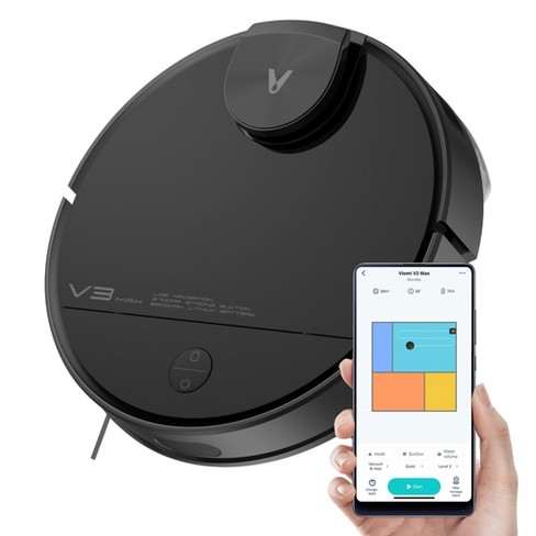 Viomi Robot Vacuum V3 Max Duster Vacuum And Mop For Multi Floors With Lidar Navigation Technology, Compatible With Alexa And Google, : Target