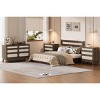 Rattan 3 Different Drawer Dresser for Bedroom,Natural Modern Closet Dresser with Wooden, Handles and Wooden Legs, Equipped with Anti-Tip Kits - 2 of 4